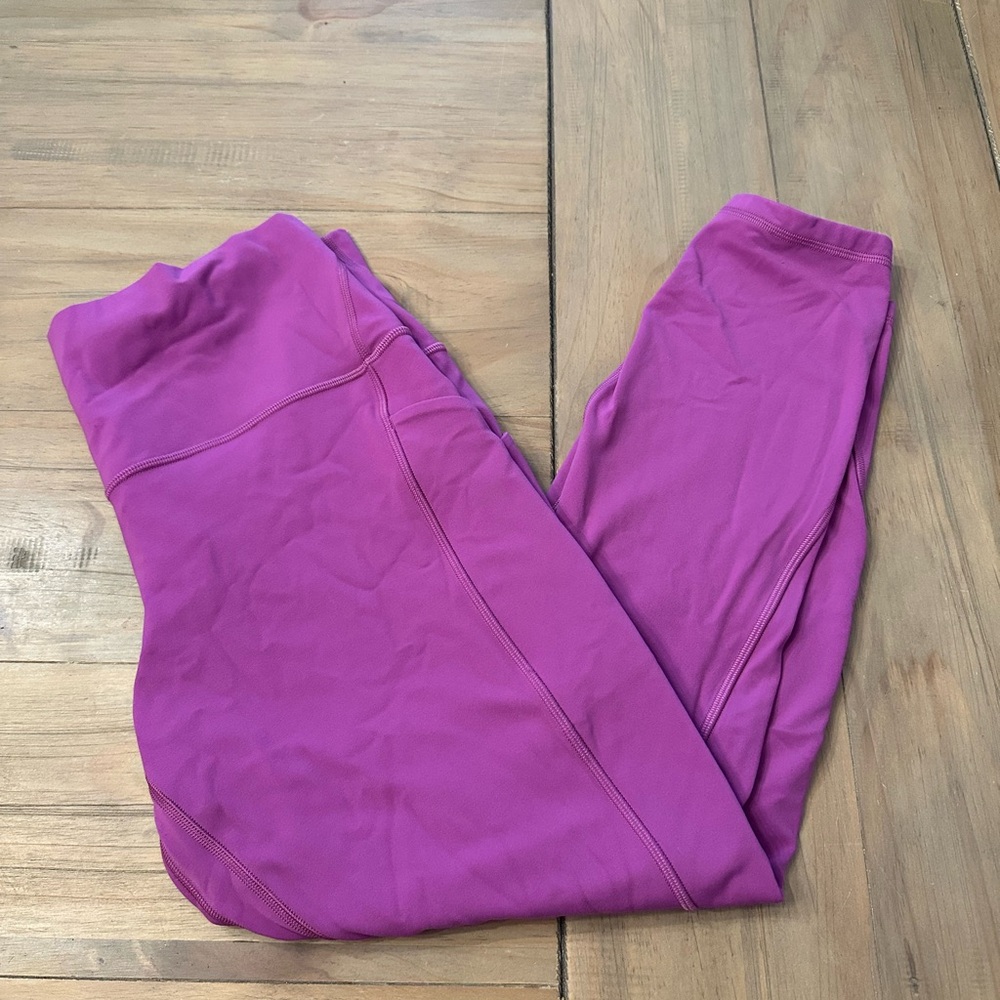 Lululemon Athletica Magenta Leggings